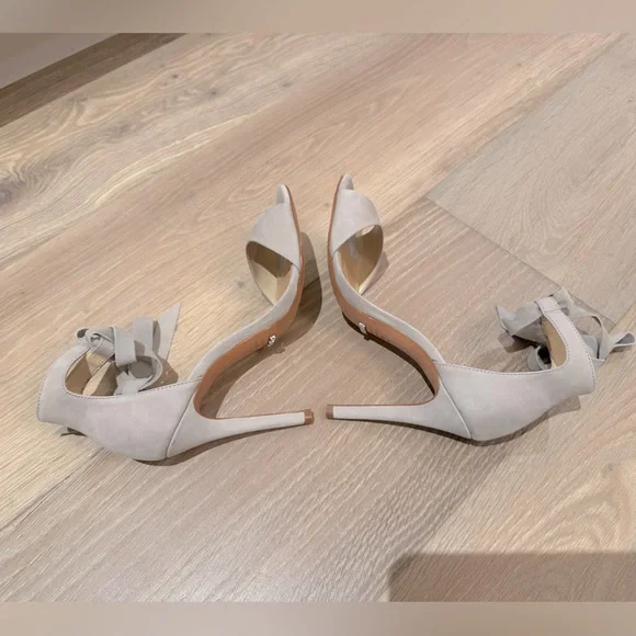 Schutz Rene heel ciment Elegant Gray High Heel Sandals - Picture 7 of 11